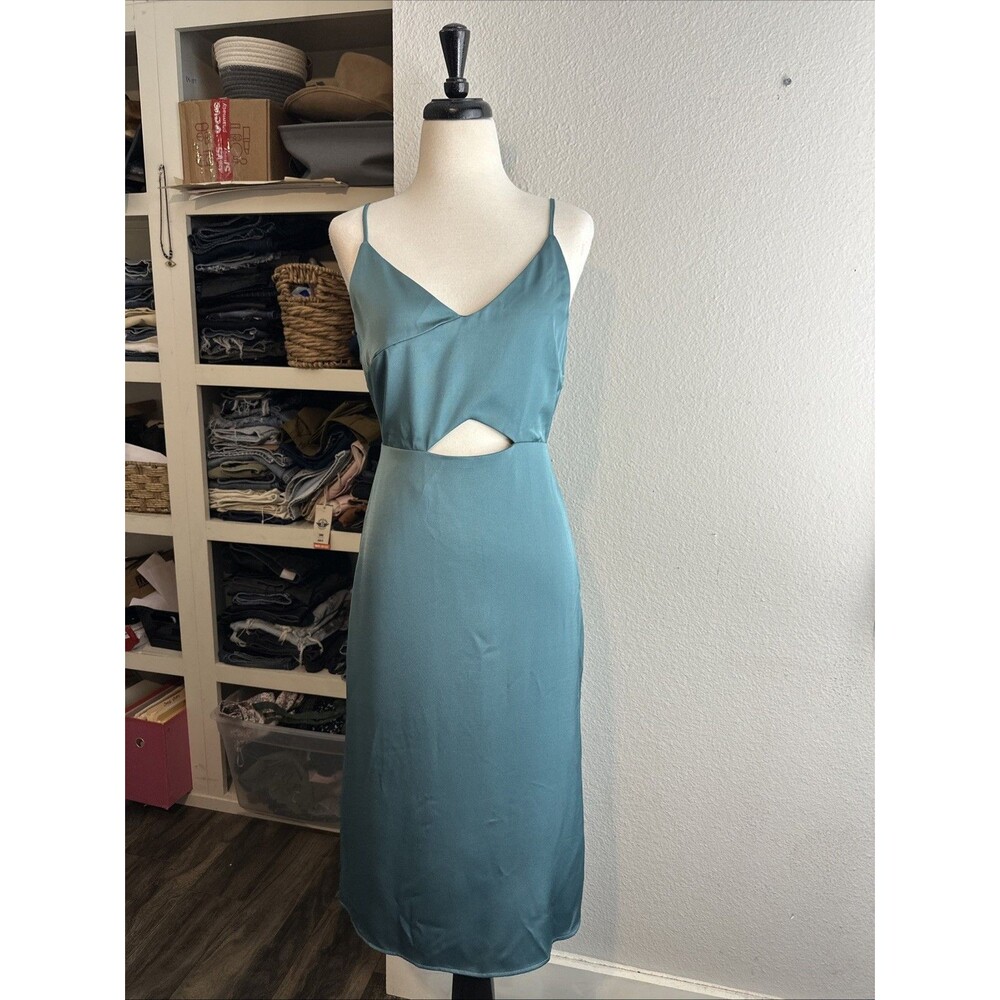 Sam Edelman Satin Sleeveless Midi Slip Dress